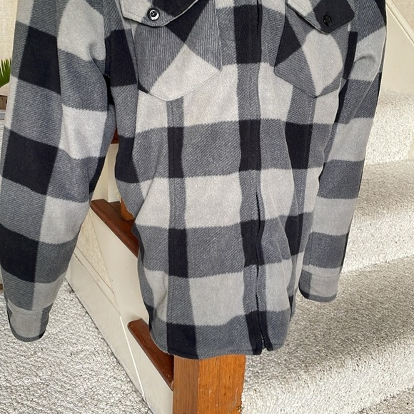Canyon Creek Woman's Sherpa Plaid Flannel Zip Up Shacket - Picture 3 of 13